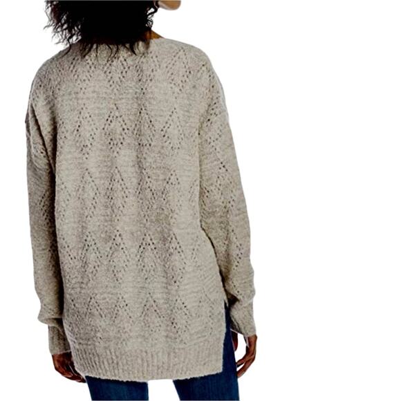 Scotch & Soda Maison Scotch V-Neck Sweater Alpaca Mohair Wool Blend Open Knit - Picture 2 of 13